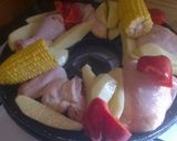 Foto del paso 2 de la receta: Pollo y verduras (En parrilla de cocina)