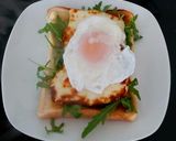 A picture of step 6 of My Grilled Halloumi & Poached Egg on Toast.