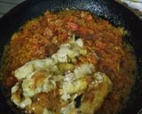 A picture of step 5 of Begun ka bharta.
