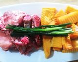 Hình bước làm 1 của món Canh bí đỏ hầm xương