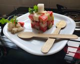 A picture of step 5 of Rubic square salad.