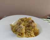 Foto del passaggio 6 della ricetta 58🧑🏻‍🍳Carbonara di tonno e Patata