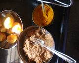 A picture of step 2 of Dum aloo.