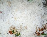 A picture of step 12 of Kalmi Biryani.