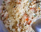 A picture of step 2 of Chappati besan sandwich.