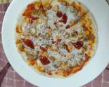पिज़्ज़ा विथ होम मेड सॉस (pizza with homemade sauce recipe in Hindi) रेसिपी चरण 8 फोटो