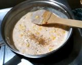 A picture of step 5 of Italian panner ravioli with pink sauce.