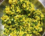 A picture of step 4 of Methi in moong dal.