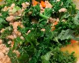 A picture of step 5 of White Bean Soup with Turkey, Kale, and Lemon.