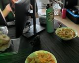 A picture of step 5 of PG’s World Famous Cashew Pasta.