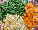 Foto langkah ke 1 dari resep Tumis tempe baso mix sayur pedas.