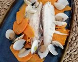 Foto del paso 9 de la receta: Dorada al Horno con Boniato y Almejas