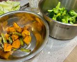 南瓜花椰菜沙拉的食譜步驟1照片