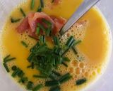 A picture of step 1 of Smoked salmon and potato frittata.
