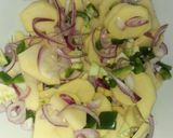 A picture of step 1 of Viazi karai #4weekschallenge.