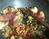 A picture of step 6 of Green Chutney Rice.