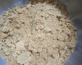 A picture of step 1 of Besan ke laddoo.