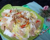 Foto langkah ke 4 dari resep Tumis Sawi Putih Bakso.