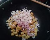 A picture of step 4 of Chorizo breakfast tacos.