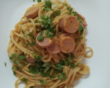 Foto del paso 10 de la receta: Spaghetti con salchicha y salsa de tomate