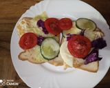 A picture of step 2 of Fried egg sandwich.
