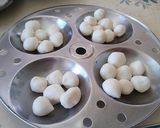 A picture of step 3 of Dumplings for Ganesh (mothak in Sanskrit, kozhukattai in tamil).