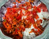 Une image de l'étape 9 de Salade de riz aux anchois, tomate, poivron et oignon rouge.