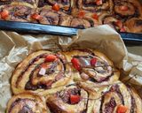 Nutellás - Epres csigák 🐌 recept fázis 5 fotója