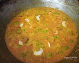 A picture of step 4 of Rajasthani Raw turmeric sabji.