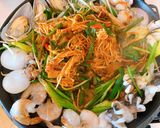 รูปขั้นตอนการทำที่ 4 ของ อาหารทะเลนึ่งรสเผ็ดสูตรเกาหลี+ไทย 해물찜 (แฮมุลจิม) Steamed seafood 🦐🦑style by barbie👩🏼🍳