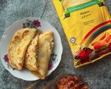 Gambar langkah 5 resipi Lempeng Seri Pelangi.