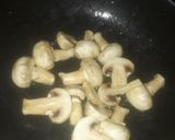 A picture of step 1 of Mushroom in red thai gravy.