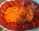 Une image de l'étape 3 de Salade de tomates et carottes à la burrata,huile de truffe et balsamique blanc.