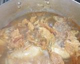 A picture of step 1 of Turkey Meat Egusi Soup with Eba.