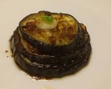 A picture of step 4 of Tortino di pesto siciliano.