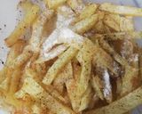 A picture of step 8 of Masala fries.