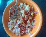 A picture of step 1 of Masala Papad Tacos.