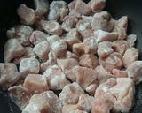 A picture of step 1 of Vickys Pork & Apple Casserole, GF DF EF SF NF.