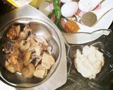 A picture of step 1 of Bread Pakoray 😋😋😋.