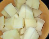 A picture of step 1 of Chutneyed Potatoes.