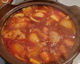 Hình bước làm 3 của món Korean braised chicken-Andong JjimDak