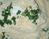A picture of step 1 of Makki ki roti.