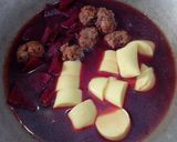 รูปขั้นตอนการทำที่ 3 ของ แกงจืดบีทรูท Red Velvet Egg Tofu Soup 🍲 #beetroot