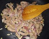 A picture of step 3 of Beef and veggies stir fry.