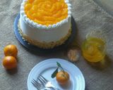 Gambar langkah 18 resipi Mandarin Orange Cream Cheese Cake.