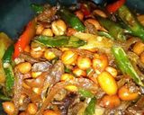 Foto langkah ke 3 dari resep Teri kacang lombok ijo.