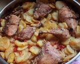 صورة لخطوة 9 من وصفة صينيه بَطاطا 🥔 مع الدَجاجْ 🍗