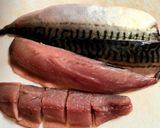 A picture of step 1 of Mackerel marinated.
