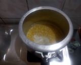 A picture of step 1 of Gujarati Dal.