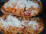 Calabaza rellena al horno
